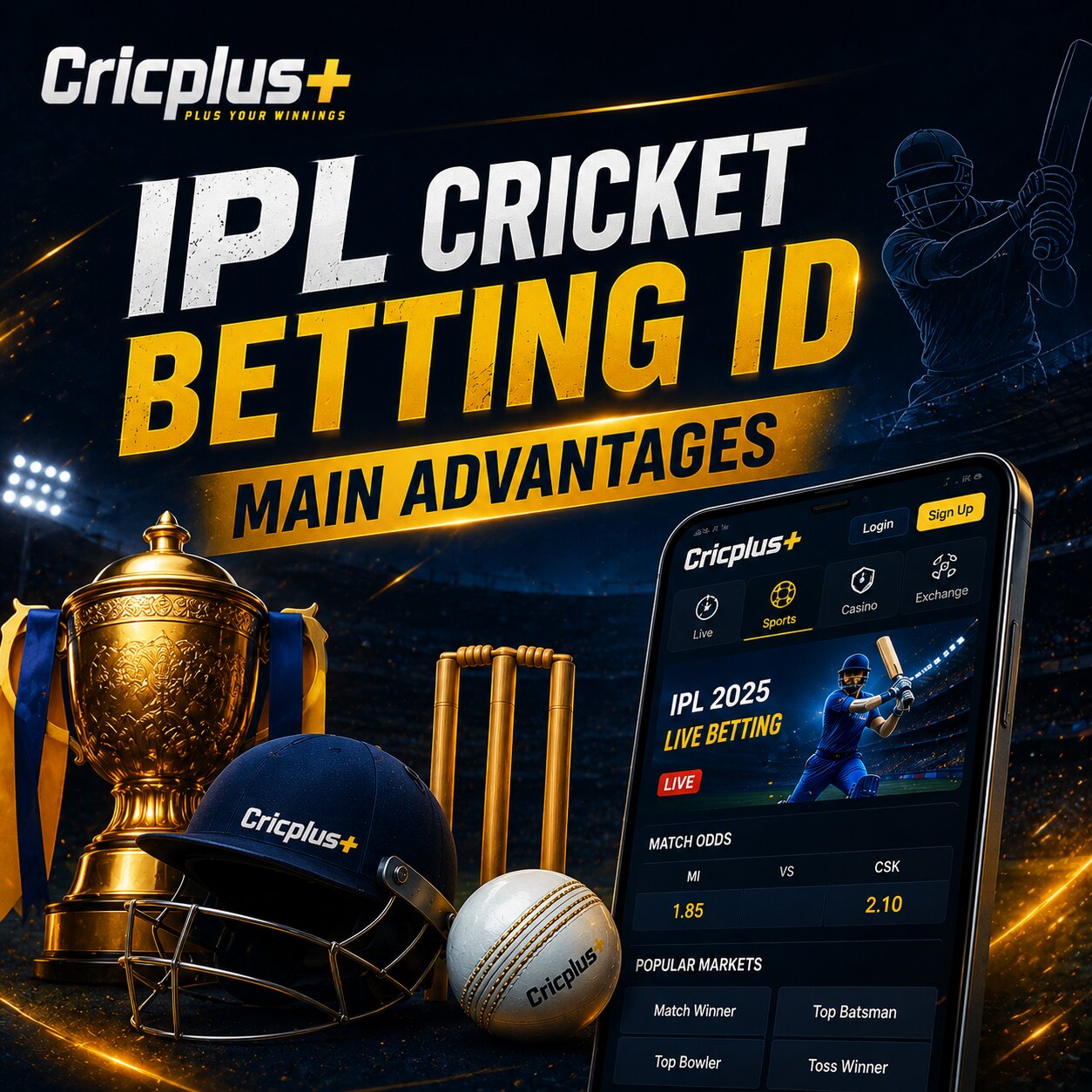 IPL Cricket Betting ID – Main Advantages