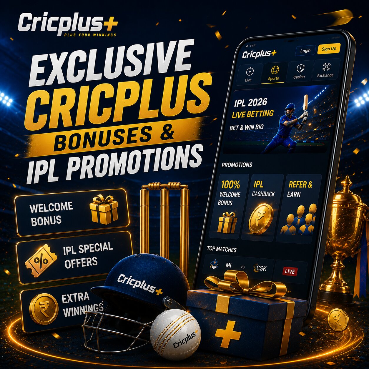 Exclusive Cricplus Bonuses & IPL Promotions