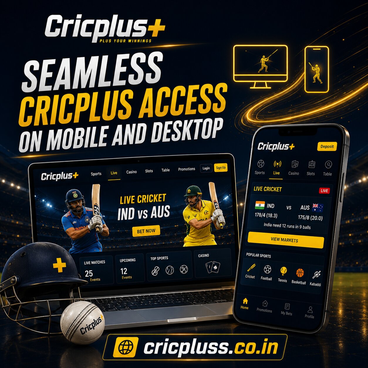 Seamless Cricplus Access on Mobile and Desktop