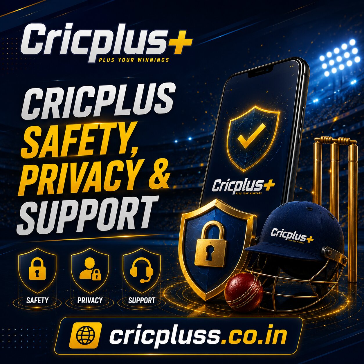 Cricplus Safety, Privacy & Support