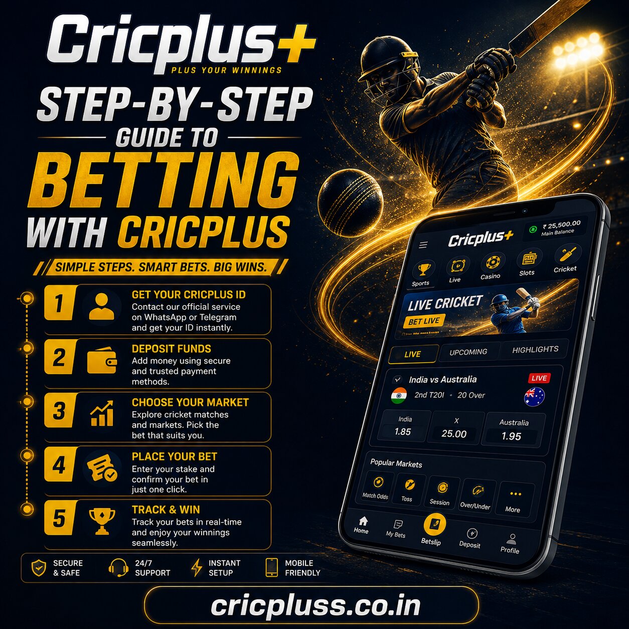 Step-by-Step Guide to Betting with Cricplus