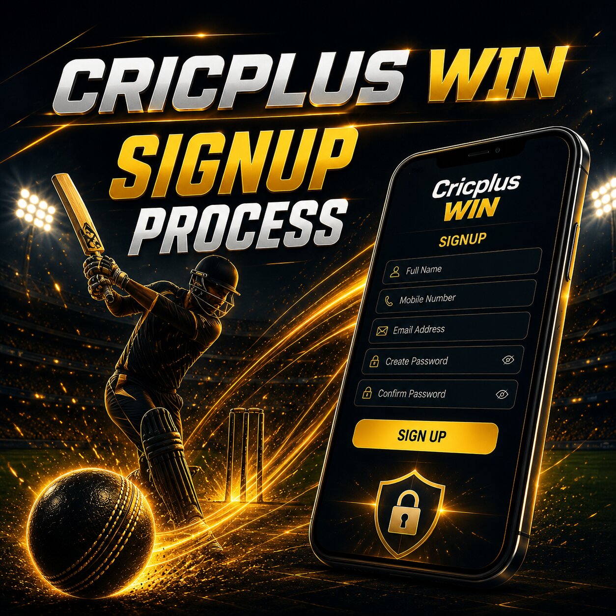 Cricplus Win Signup Process