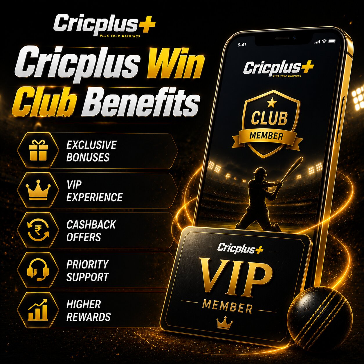 Cricplus Win Club Benefits