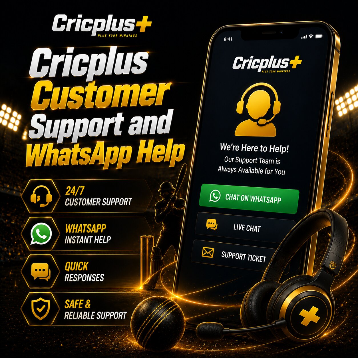 Cricplus Customer Support and WhatsApp Help