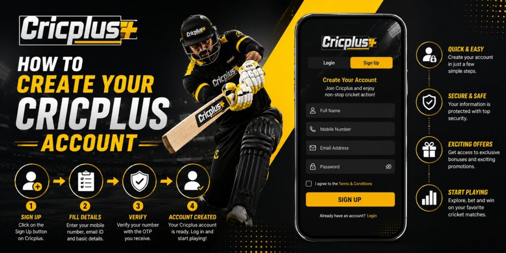 How to Create Your Cricplus Account