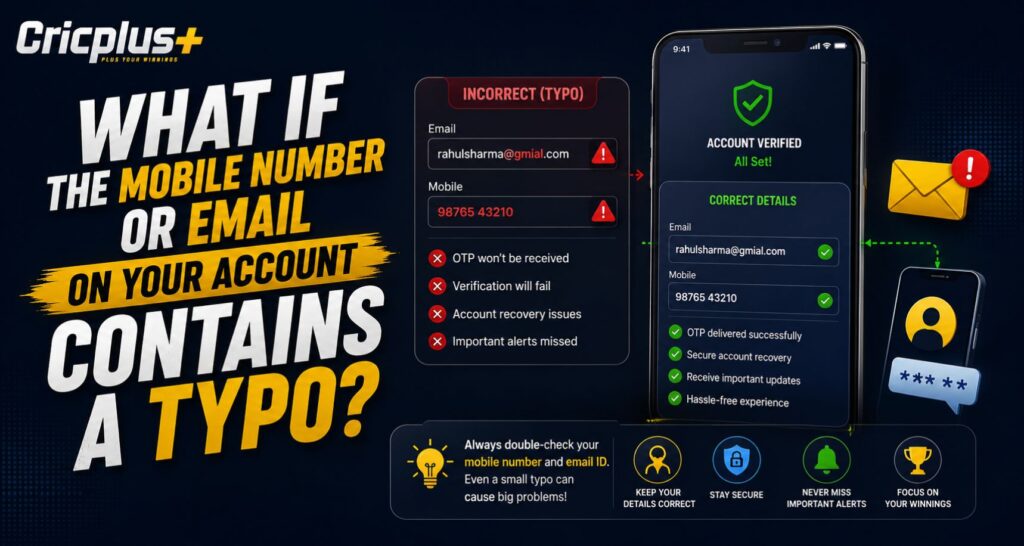 What If the Mobile Number or Email on Your Account Contains a Typo?