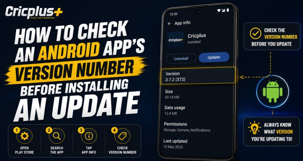 How to Check an Android App's Version Number Before Installing an Update