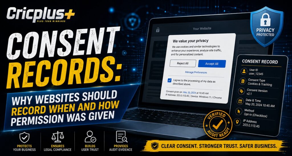 Consent Records: Why Websites Should Record When and How Permission Was Given