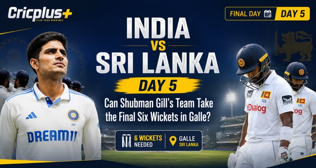 India vs Sri Lanka Day 5: Can Shubman Gill’s Team Take the Final Six Wickets in Galle?