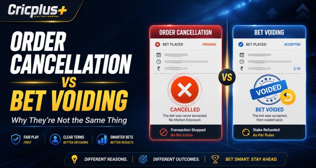 Order Cancellation vs Bet Voiding: Why They're Not the Same Thing