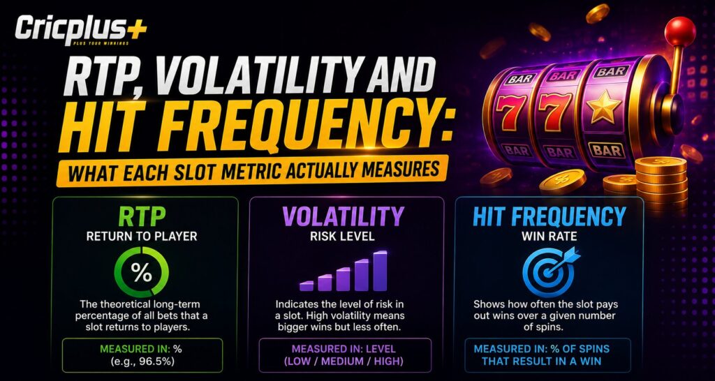 RTP, Volatility and Hit Frequency: What Each Slot Metric Actually Measures