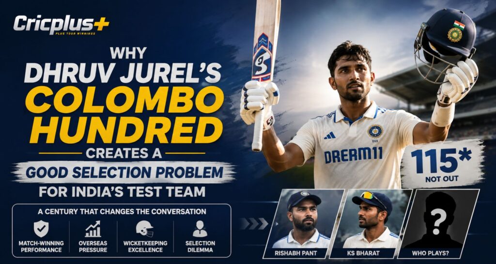 Why Dhruv Jurel’s Colombo Hundred Creates a Good Selection Problem for India’s Test Team