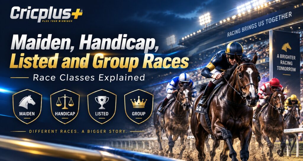 Cricplus: Maiden, Handicap, Listed and Group Races | Race Classes Explained