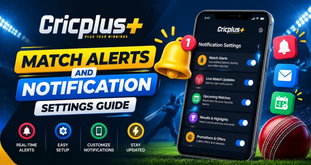 Cricplus Match Alerts and Notification Settings Guide