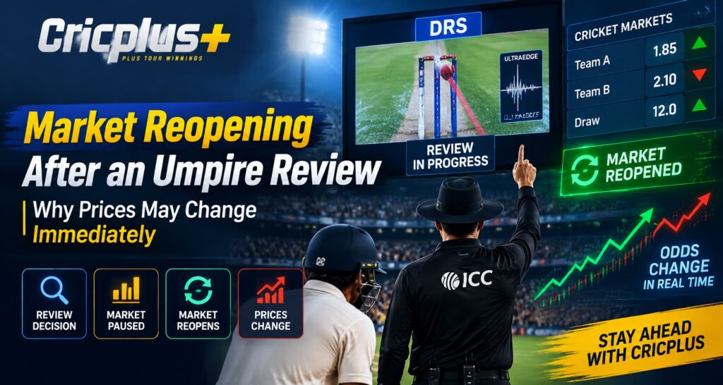 Market Reopening After an Umpire Review: Why Prices May Change Immediately | Cricplus